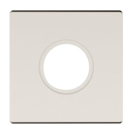 Baldwin R017056PS 2.62 in. Pair of Estate Passage Rosette, Lifetime Satin Nickel