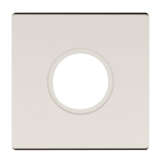 Baldwin R017056PS 2.62 in. Pair of Estate Passage Rosette, Lifetime Satin Nickel