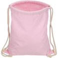 thumbnail image 1 of Cotton Drawstring Bags, Backpack Foldable Sports Gym Bags for Women Men Trip, Pink, 1 of 5