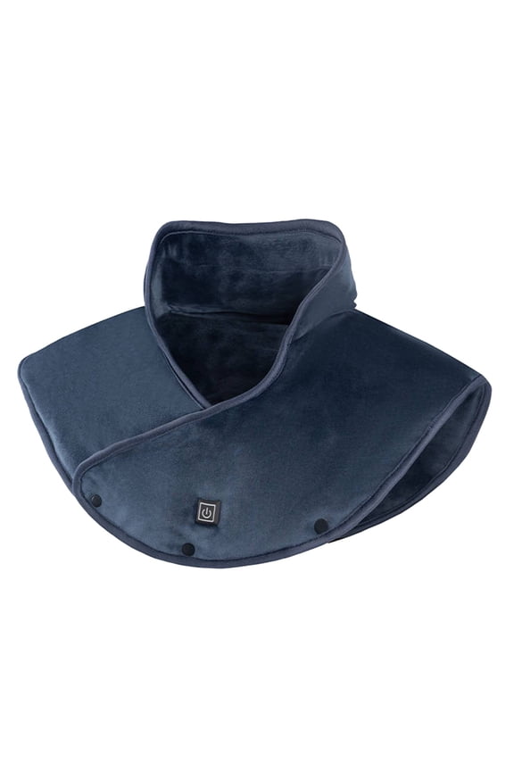 Adult Neck and Shoulder Heating Shawl for Warmth and Soothing Comfort with Three Temperature Settings Blue