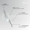 thumbnail image 4 of Cuchillo Chef 12 pulgadas Acero Inoxidable Mango Ergonómico Color Blanco Shorbull, 4 of 8