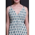thumbnail image 4 of Bimba Robe de Plage Bohème à Bretelles Sans Manches Longue Maxi Imprimée pour Femmes Shibori - Grand, 4 of 6