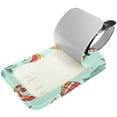 thumbnail image 2 of Square 2Pack PU Leather Seahorse-1768788 Cruise Luggage Tag with Privacy Cover and Name ID Tag for Travel Handbags Backpacks Luggage Tags, 2 of 6
