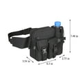 thumbnail image 5 of Waist Pack Bag Pouch Fanny Pack With Water Bottle Holder, Outdoor Waterproof Waist Shoulder Bag for Cycling Camping Climbing Hiking Trekking Running Hunting Fishing Travel, 5 of 6