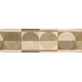 thumbnail image 2 of Papier Peint Abstrait Marron Beige Bord Cercle Peint, Rouleau 15' x 7'', 2 of 3
