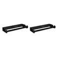 thumbnail image 3 of Unatoiry Paper Dispenser Towel Holder Space-saving Wall-mounted Punch-free Countertop Storage Bracket Accessory Household Black 2Set, 3 of 6