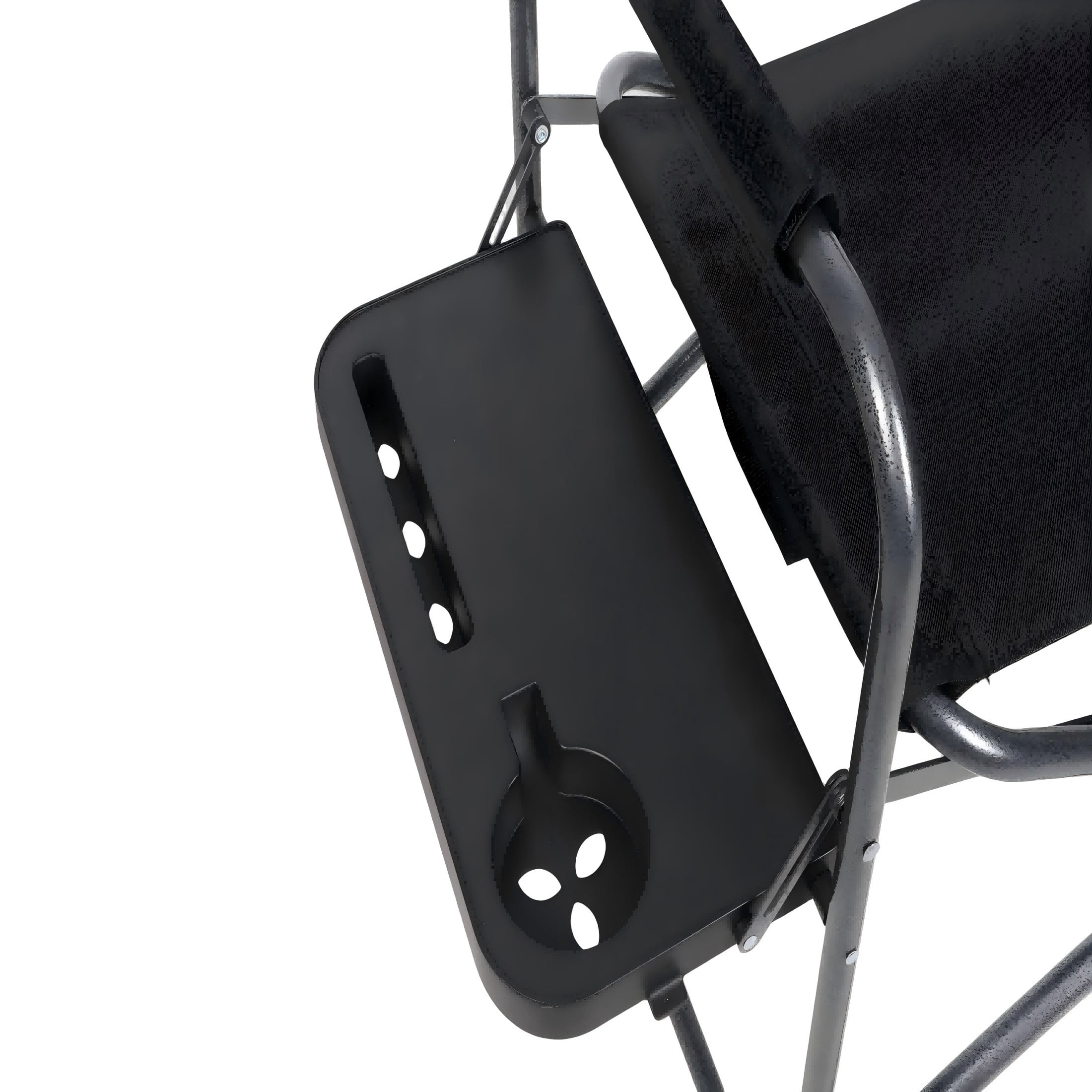 Ozark Trail Director Chair with Side Table, Black