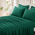 thumbnail image 4 of RUIKASI 7 Pieces Queen Comforter Set with Sheets, Dark Green Bed in a Bag Queen with Comforter and All Season Sheets, Pillowcases & Shams, 4 of 10