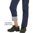 thumbnail image 3 of TACVASEN Women's Fleece Lined Hiking Ski Pants Waterproof Insulated Softshell Pants Outdoor Insulated Warm Pants Navy M, 3 of 4