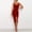 Red, variant on Baqcunre Wrap Dress Women's Solid Color Square Neckline Strap Bodycon Party Dress Summer Dresses for Women 2024 Dresses for Women 2024 Womens Dresses Green M(Hot)