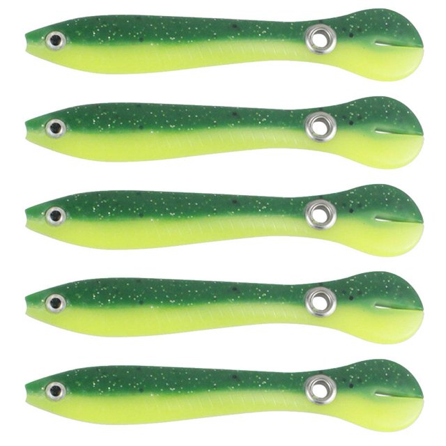 5 uds 10cm 6g Bionic Loach pesca Artificial Crankbait cebos blandos (verde) Tmvgtek pescar