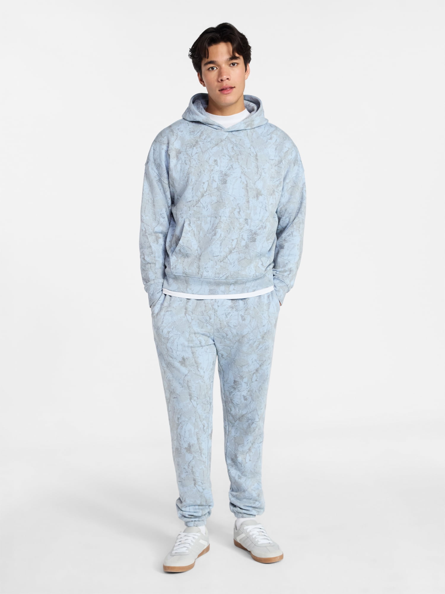 No Boundaries Oversized Hoodie with Long Sleeves, Men's XS-4XLT