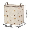 thumbnail image 4 of Clearance Under $5 Boovnll Clothes Storage, 140L Large Capacity Thicken Non-Woven Foldable Storage Bags with Reinforced Handles & Zippers for Clothing, Blanket, Comforters, Storage and Organization, 4 of 5