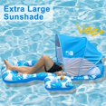 thumbnail image 2 of Flotador inflable para piscina COOLCOOLDEE con toldo de protección solar UPF 50+, 2 of 6