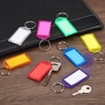 thumbnail image 5 of Plastic Key Tag, 80 Pack Key Identifiers with Split Ring Labels Window 58x28mm, 8 Assorted Colors, 5 of 6