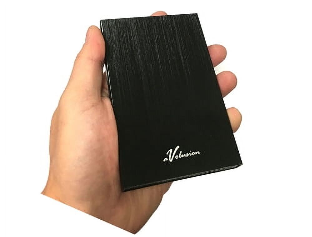 Avolusion HD250U3 1TB UltraSlim SuperSpeed USB 3.0 Portable External Hard Drive (MacOS Pre-Formatted) (Black) - 2 Year Warranty