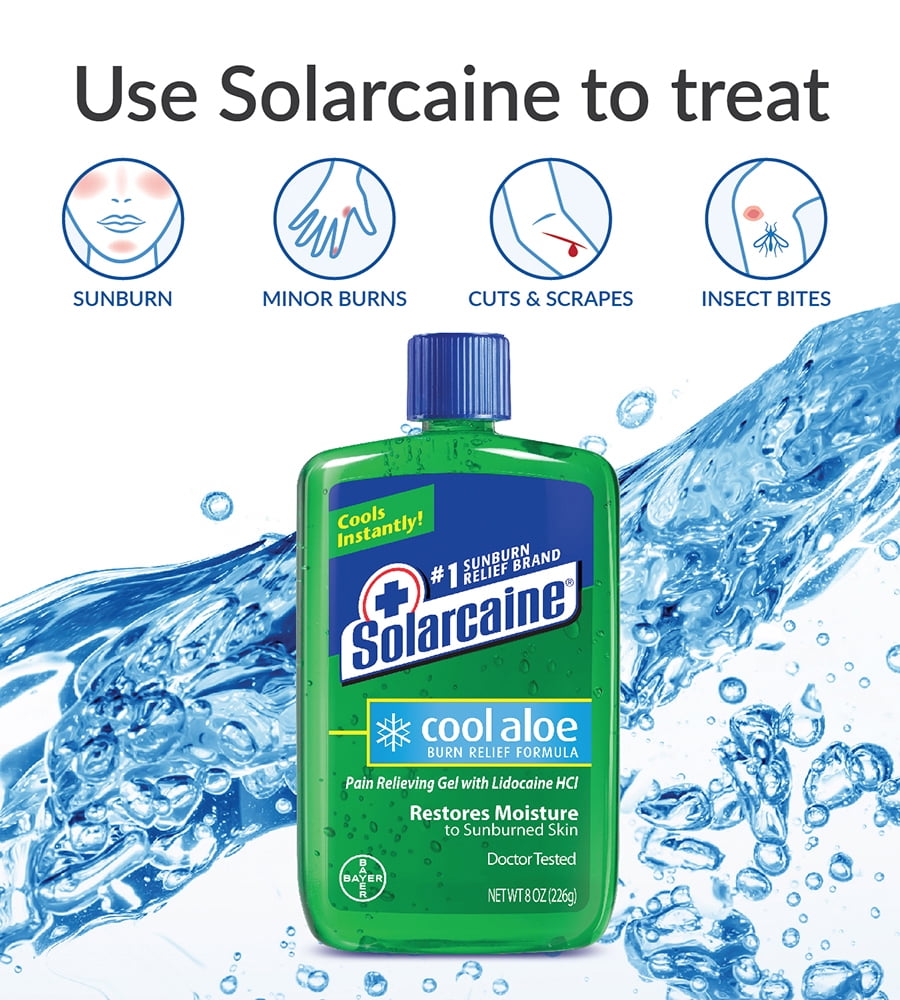 7Jar Solarcaine Aloe Extra Burn Relief Gel 8 oz 41100081384 eBay
