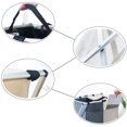 thumbnail image 2 of 3 Section Laundry Basket, Foldable Laundry Hamper/Sorter with Aluminum Frame, Washing Clothes Storage for Home, Dormitary (Dark+Light+Color), 2 of 8