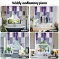 thumbnail image 6 of Abstract Purple Swag Curtain Valance for Windows, Gray Mottled Graffiti Color Block Modern Art Window Treatments Short Swag Topper for Kitchen Windows Bathroom Bedroom, 28"x36", 6 of 8