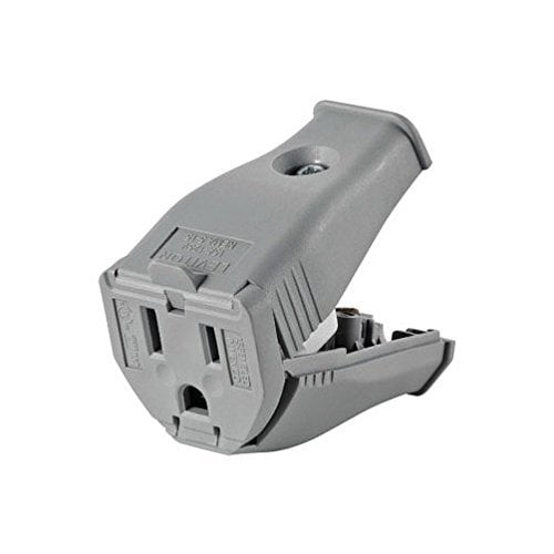 LEVITON MFG CO 001-3W102-0GY 15A Connector, Pack of 1, Gray