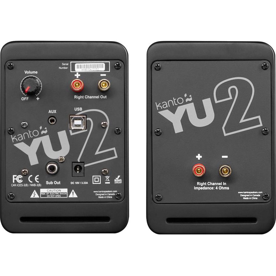 kanto 2 channel powered pc gaming desktop speakers