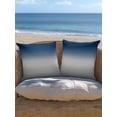 thumbnail image 5 of 1 Pack Outdoor Throw Pillow, Navy Blue Gray Ombre Waterproof Pillow with Insert Included, Modern Gradient Abstract Art Decorative Accent Cushion Sofa Pillows for Patio Porch, 18 x 18 In, 5 of 8