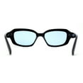 thumbnail image 4 of Womens Mod Classic Retro Rectangular Trendy Fashion Sunglasses Black Blue, 4 of 4