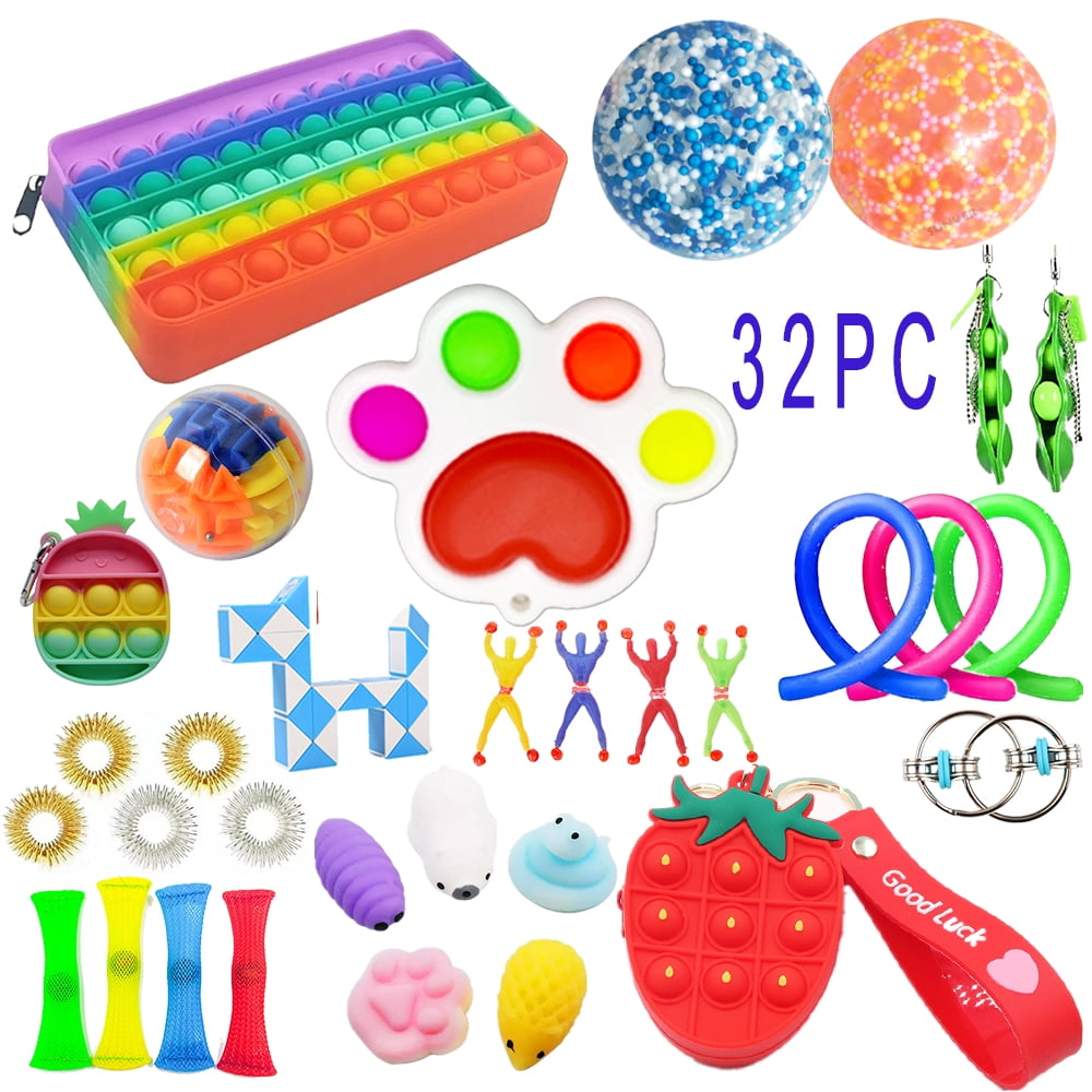 32 Pieces Fidgets toy, Cheap Fidget Toys Special Toys Assortment for