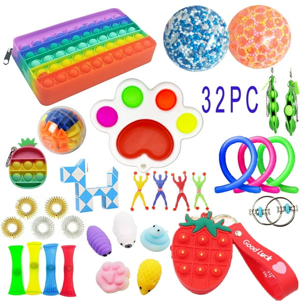 32 Pieces Fidgets toy, Cheap Fidget Toys Special Toys Assortment for