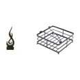 thumbnail image 1 of Escultura moderna de resina con forma de llama y dispensador de servilletas de lujo, ideal para la decoración de la mesa de la cocina, el restaurante,, 1 of 8