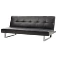 thumbnail image 2 of Glory Furniture Chroma Faux Leather Sleeper Sofa in Black, 2 of 5