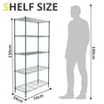 thumbnail image 5 of Ktaxon 5-Tier Wire Shelving Unit, Steel Storage Rack for Garage Office Kitchen Forest Green, 30" W x 14" D x 60" H, 5 of 20