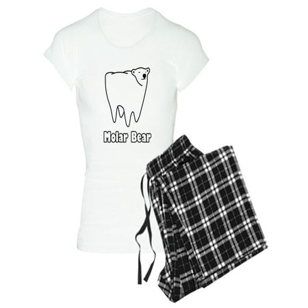 

CafePress - Molar Bear Polar Tooth Bear Pajamas - Women s Light Pajamas