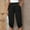 5# Black, variant on Dyegold Capris for Women Casual Summer Fashion Lightweight Stretch Skimmer Pants Drawstring Capri Pant Plus Size Activewear