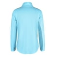 thumbnail image 2 of IBKUL Golf Ladies Solid Long Sleeve Mock Seafoam Large, 2 of 2