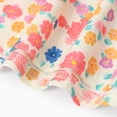 thumbnail image 6 of PatPat Girls Dress Square Neck Flutter Sleeve Dress All Over Floral Print Casual Kids Summer Dress 5-12Y, 6 of 8