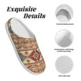 thumbnail image 5 of Daiia Traditional Tribal Aztec Print Women’s Fuzzy Slippers Memory Foam Lightweight House Shoes Cozy Loafer Flannel House Shoes-39/40, 5 of 7