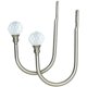 thumbnail image 5 of Curtain Tiebacks Wall Hooks U Metal Curtain Tiebacks, Metallic Curtain 2 Pack (Silver), 5 of 5
