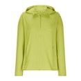 thumbnail image 3 of SHTXOZHI Veste Athlétique Légère pour Femmes Protection Solaire Fermeture Éclair Complète Manches Longues Chandails à Capuchon Randonnée Extérieur, 3 of 7