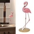 thumbnail image 4 of Estatua De Flamenco Rosa, Adornos, Estatuilla De Resina, Accesorios De Decoración Del Hogar Para Sala De Estar, Dormitorio, Estudio, 4 of 7