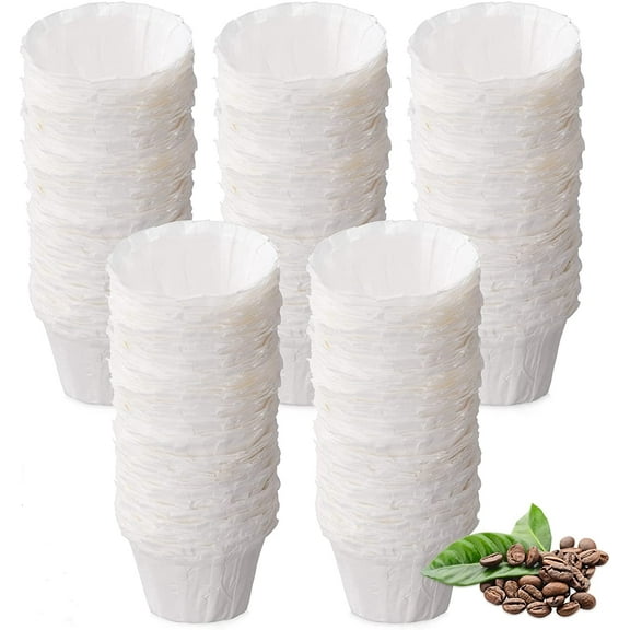 Disposable Paper Coffee Filters, Paper Filters for Keurig Single Brewer Reusable Cups, K-cup Coffee Pods, Fits All Brands Reusable K Cups