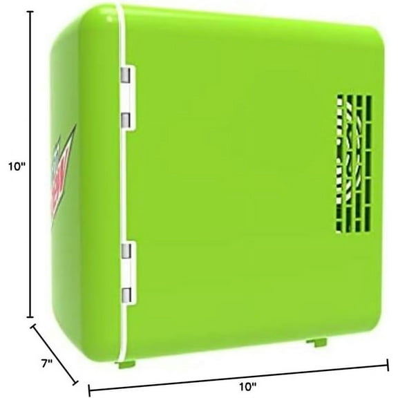 Portable Fridge Cooler, 4 Liter Capacity, Chills 6 12oz Cans,  Friendly, Lime