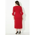 thumbnail image 2 of Catherines Women's Plus Size Ruffle Sleeve Shift Dress, 2 of 3