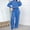 Blue, variant on Women's Fashion Casual Hoodie Sweatshirt And Long Pants Set Misses Business Suits Sweater Pants Set Official Pants Suits for Women Dressy Pant Suits Petite Pant Suit for Women Ladies Club Pants