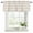 Beige, variant on Beige Stripe Curtain Valances for Windows, Kitchen Valance Window Treatments Panel 2 Pack, Vintage Country Geometric Linen Texture Rod Pocket Short Curtains for Bathroom Bedroom 42 x 12 Inch