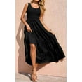 thumbnail image 4 of Womens Smocked Sleeveless Tiered Long Dresses, 4 of 7