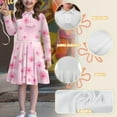 thumbnail image 6 of DISNIMO Cherry Blossom Dresses for Girls 5-6 Dress Long Sleeve for Kids Midi Dress for Children Skater Dress with Collar for Girls Swing Dresses Girl Sundress Kids Floral Dress, 6 of 7