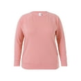 thumbnail image 4 of Terra & Sky Women's Plus Size Fleece Sweatshirt, Sizes 0X-4X, 4 of 4