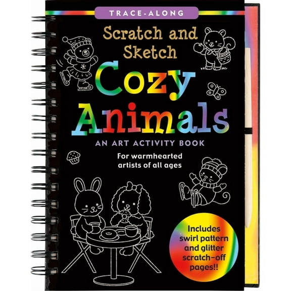 Scratch & Sketch Cozy Animals, (Spiral-Bound)
