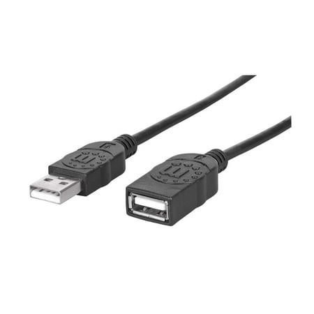 UPC: 0766623338653 | Manhattan Hi-Speed USB Extension Cable USB 2.0  Type-A Male to Type-A Female  480 Mbps  6 ft.  Black
